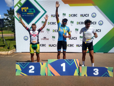 Cearense Gilberto Silva sobe ao pódio na 2ª etapa da Copa Brasil de Paraciclismo