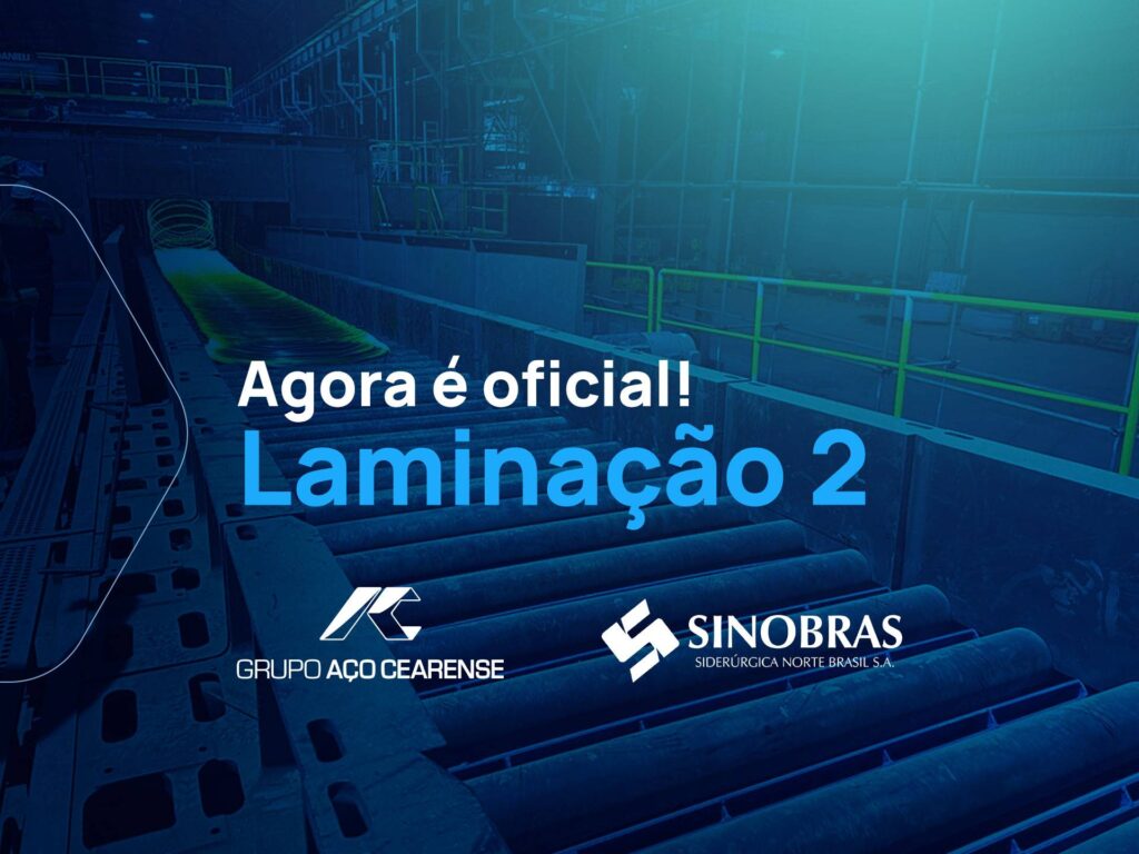 SINOBRAS produz com sucesso primeira bobina de fio-máquina, no novo laminador