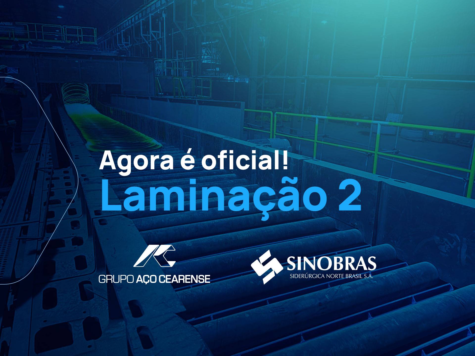 SINOBRAS produz com sucesso primeira bobina de fio-máquina, no novo laminador