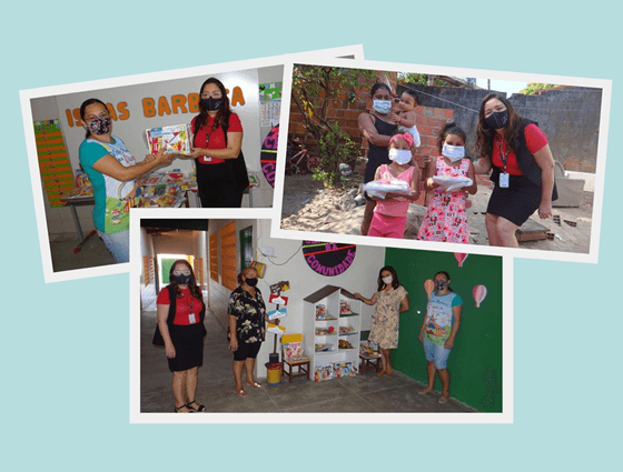 Instituto Aço Cearense doa material para alunos de creche pública