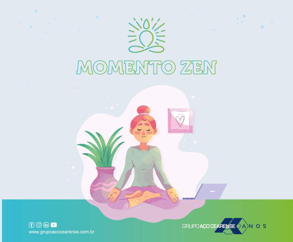 Momento Zen contribui para a saúde mental e emocional dos colaboradores