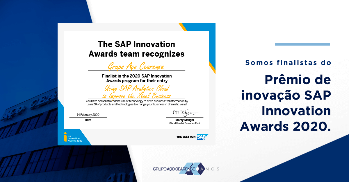 GAC é indicado ao prêmio de Inovação SAP