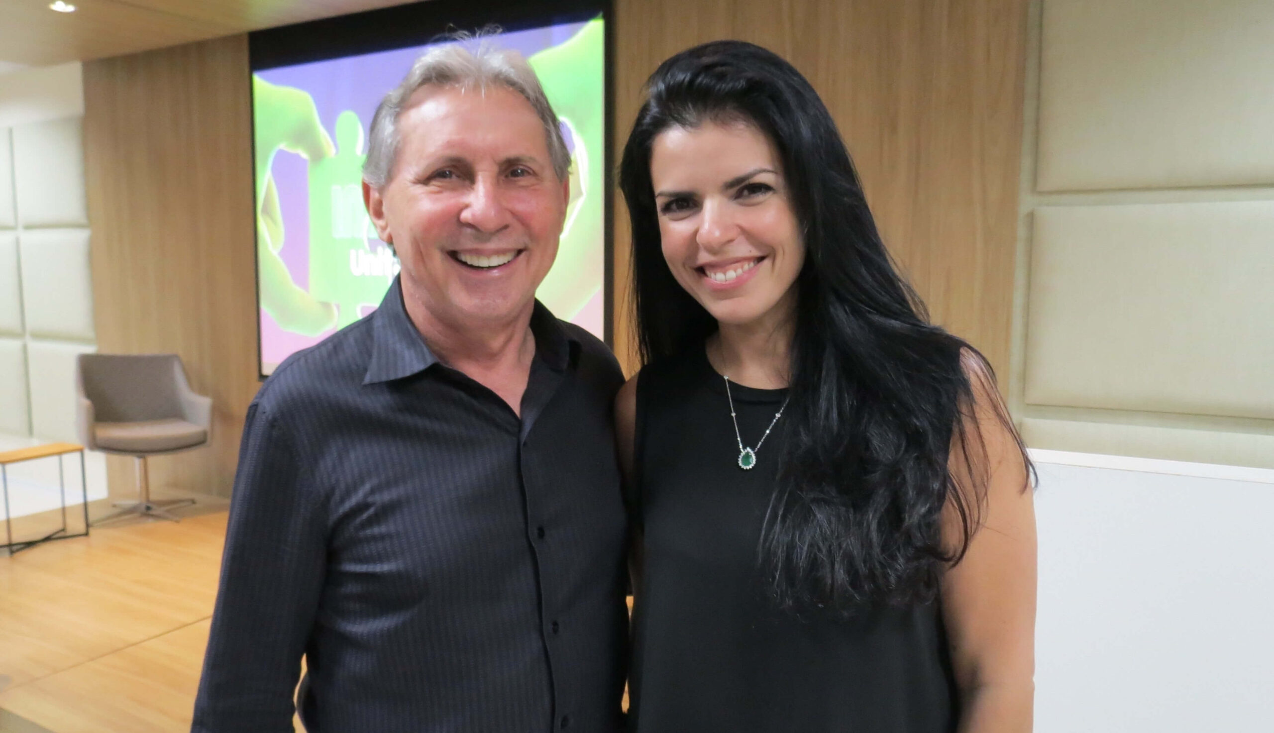 Vilmar e Aline na Unifametro