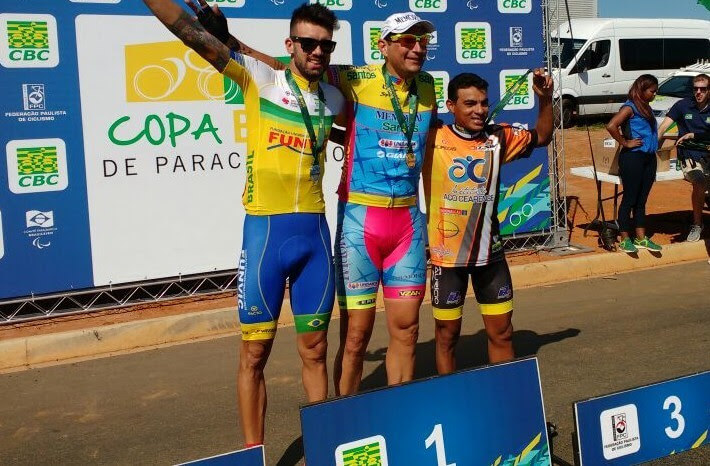 Atleta patrocinado pelo Instituto Aço Cearense é bronze na Copa Brasil de Paraciclismo